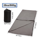 Adult Fleece Sleeping Bag Liner, Microfiber Blanket Outdoor Blanket for Backpacking Camping Hiking Picnic Hotel Office Trave