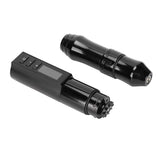 Cordless Rotary Tattoo Pen Aluminum Alloy Battery Power Supply Motor Microblading Tattoo Machine for Liner Shader Black