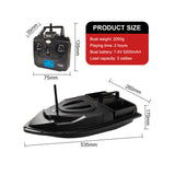 500m RC Fishing Bait Boat Dual Motor Fish Finder 1.5KG Loading Automatic Cruise Low Battery/Disconnection Reminder for Fishing