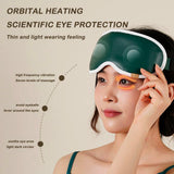 Wireless Heated Eye Mask Rechargeable Smart Eye Massager Relax Strain Dry Dark Circles Improve Sleep 3D Contoured Eye Sleep Mask
