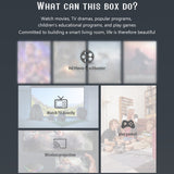 Android 12 Smart TV Box 4K Media Player 6K Decording H.265 VP9 Dual Band WiFi6 BT5.0 Digital Display with Remote Control TV Box