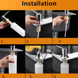 300ml Kitchen Sink Soap Dispenser Manual Press Pump Liquid Soap Detergent Shampoo Home Reusable Dispensers  M22 21 Dropship