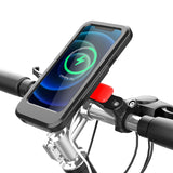 Bicycle Scooter Handlebar Mobile Phone Case Holder With Wireless Charging Waterproof Bike Motorcycle Phone Bracket