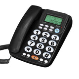 Big Button Corded Phone for Elderly Caller ID Landline Telephone for Seniors Amplified Phones for Hearing Impaired Seniors