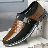 Mens Driving Moccasin Brogue Leather Shoes Classic Loafers Oxford Lace Up Casual Business Men Comfort Walking Business Office