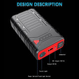20000Mah Car Jump Starter Power Bank Car Battery Charger Auto Emergency Booster Starting Device Jump Start US Plug