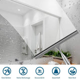 31 cm Shower Squeegee Stainless Steel Premium Window Squeegee with Wall Hanger for Shower Doors, Bathroom, Kitchen