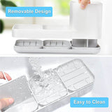 Toothbrush Holder is Suitable for Bathroom Children's Electric Toothbrush Toothpaste Holder Set with 2 Cups