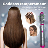 5 in 1 Strong Home Hot Comb Wet and Dry Professional Curling Iron Hair Straightener Styling Tool Hair Dryer Household Kit