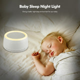 Desktop Rechargeable White Noise Machine Sleep Therapy Sound Machine 30 Soothing Sounds  with Colorful Touch Control Night Light
