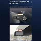 Dual Lens Car DVR Dash Cam Video Recorder G-Sensor 1080P Front And Inside Camera 3.16"IPS Screen Dash Cam for Uber Taxi Driver