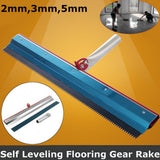 Durable Flooring Gear Rake Part Cement Notched Squeegee Multipurpose Coating Self Leveling Construction Tools Useful Epoxy