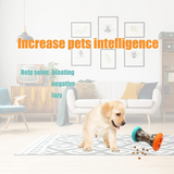 Treat Dispensing Puzzle Toys for Small Dogs,Interactive Chase,Slow Feeder,to Improves Pets Digestion,Barbell-Shaped Dog Toys