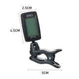 ENO ET-37 Clip-on Guitar Tuner Color Display Digital Guitar Tuner For Acoustic Guitar Bass Ukulele Guitar Parts Accessories