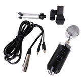Cardioid Microphone Condenser Recording Microphones Bracket Cable For Laptop Computer Voice Recording Voice Overs Broadcasting