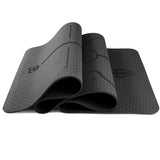 1830*610*6mm TPE Yoga Mat with Position Line Non Slip Carpet Mat For Beginner Environmental Fitness Gymnastics Mats