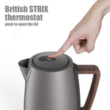 1800W Electric Kettle Stainless Steel Automatic Power Off Protection Instant Heating Tea Machine Kitchen Tool Home 1.8L