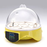 Mini 7 Egg Incubator Poultry Incubator Brooder Digital Temperature Hatchery Egg Incubator Hatcher Chicken Duck Bird Pigeon EU Pl