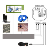 HY607WE Wifi Thermostat Touch Screen Heating Temperature Controller Work For Electric Floor Heating Water
