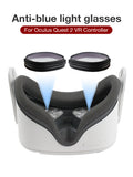 1Pair Black Eyeglass Magnetic Frame For Oculus Quest 2 VR Protection Oculus Quest 2 VR Glasses Accessories