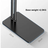 Tablet Floor Stand 140cm Long Arm Double Pole Flexible Cell Phone Holder Support For iPhone iPad 8 Air Lounger Bed Mount Bracket