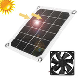 5v 10W 6 Inch Portable Solar Exhaust Fan Air Extractor Ventilator Solar Panel Power Fan Black