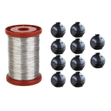 15x Plant Rooting Device Propagators Plant Propagator Assisted Rooting Box & 1 Roll 0.5mm 500G Stainless Steel Wire