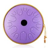steel Tongue Drum 14 inch 14 tone  Drum Handheld Tank Drum Percussion Instrument Yoga Meditation Beginner Handpan