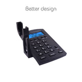 Corded Telephone Call Center Dialpad Headset Telephone with FSK and DTMF Caller ID &amp; Redial, Adjustable LCD Brightness &amp; Volume