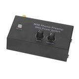 Phono Preamp Professional Low Noise Operation Record Player Preamplifier with DC 12V Adapter EU Plug 100-240V