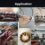 DIY Wood Lathe Beads Machine Speed Adjustable Rotary Lathe Milling Polishing 100W Mini CNC Buddha Bead Machines Woodworking Tool