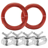 Swimming Pool Cover Winch Cable Kit 100Ft&amp;130 Ft Pool Cover Cable Pool Cover Winch for Above Ground Swimming Pool Covers