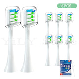 12pcs/Set Replacement Toothbrush Heads For SOOCAS X3/X3U/X5 Sonic Electric Tooth Brush Nozzle Heads Replace Smart Brush Head