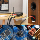 TPA3255 Bluetooth 5.0 Power Amplifier 325Wx2 Bluetooth QCC3034 APTX Stereo Audio Amp Sound Amplifier Speaker