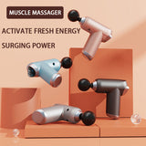 Mini LCD Control Massage Gun Deep Muscle Massager Muscle Pain Body Neck Massage Exercise Relaxation Slimming Shaping Pain Relief