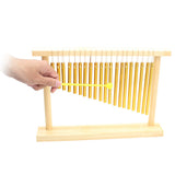 20-Tone Wind Chime Table Top Bar Chimes 20 Bars Single-row Musical Percussion Instrument With Wood Stand Stick