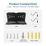 Wall Mount Stand Holder For PS5 Console,With 2 Controller Hook Brackets, Wall Bracket Invisible Installation System