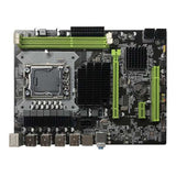 X58 Motherboard LGA1366 Computer Motherboard Support RX Graphics Card With X5675 CPU+DDR3 8GB 1600Mhz RAM+Switch Cable