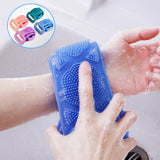 Magic Silicone Brushes Bath Towels Rubbing Back Mud Peeling Body Massage Brush Shower Extended Scrubber Clean Skin Exfoliating