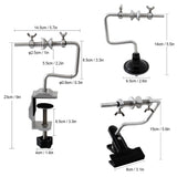 3-in-1 Fishing Line Winder Spooler with Clamps and Suction Cups Adjustable Fishing Line Spooler Machine Spooling Station System