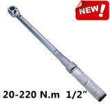 ARITER 1/4 3/8 1/2 Square Drive Torque Wrench 0.5-500N.m Accuracy 3% Car Bike Repair Hand Tools Spanner Two-way Ratchet Key