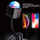 Car Charger Dual Usb Car Bluetooth Adapter Transmitter With Ambient Light 12v-24v Voice Broadcast Car Bluetooth Player