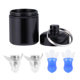 1 Set of Sound Proof Earplug Noise-proof Protective Earplug Sleeping Ear Caps Noise Prevention Earplugs (Black Filter, Blue Earp