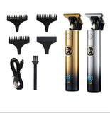 Electric hair clipper LCD digital display 1000mAh lithium battery retro carving oil head electric clipper USB charging electric