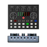 Live Sound Card Broadcast Streaming Gift Music Recording Gaming Real Time Calibrarion Multiple Effects Voice Changer Mixer Board