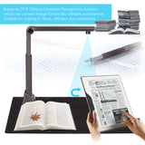 Portable Adjustable High Speed USB Book Image Document Camera Scanner 8 Mega-pixel High-Definition with OCR Function LED Light