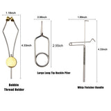 Steel Fly Tying Vise with C-Clamp Brass rotary whin finisher bobbin thread holder set for fly fishing hook tying tools