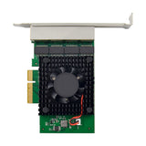 I225-V3 PCI-E X4 Server Network Card 4 Port 2.5G Server Network Card I225 Gigabit Gaming Speed Network Card