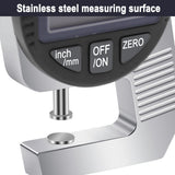 Digital Thickness Gauge Inch/ Metric Thickness Measuring Tools 0-0.5 Inch/ 0-12.7mm Mini Digital Micrometer Thickness Meter
