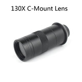 13MP HDMI VGA HD Monocular Microscope Digital Camera  C mount 130X lens USB LED Light Workbench Stand Repair Phone Soldering